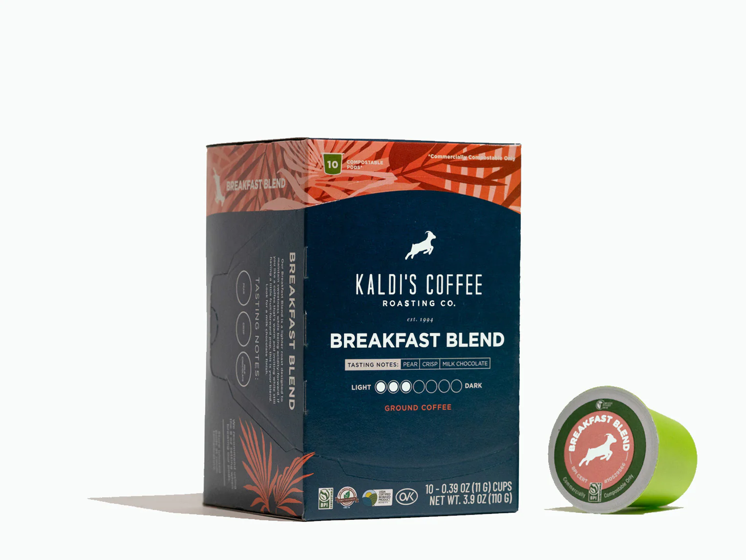 Breakfast Blend Coffee Pods, 10/pack - Image 3